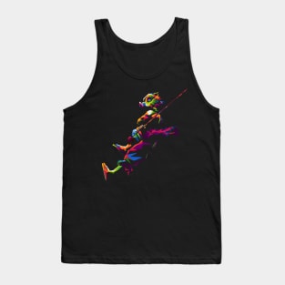 Inosuke's Wild Spirit: Hasibira-Inspired Anime Apparel Tank Top